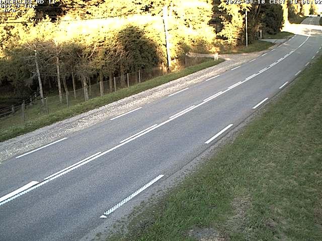 Webcam à 424 mètres d'altitude dans la Tranchée de Docelles dans les Vosges, à proximité d'Epinal sur la route de Gerardmer (D11)