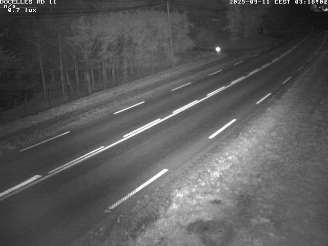 Webcam à 424 mètres d'altitude dans la Tranchée de Docelles dans les Vosges, à proximité d'Epinal sur la route de Gerardmer (D11)