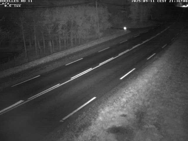 Webcam à 424 mètres d'altitude dans la Tranchée de Docelles dans les Vosges, à proximité d'Epinal sur la route de Gerardmer (D11)