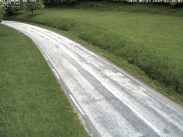 Webcam à Allarmont dans les Vosges, sur la RD392