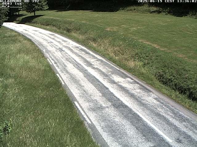<h2>Webcam à Allarmont dans les Vosges, sur la RD392</h2>