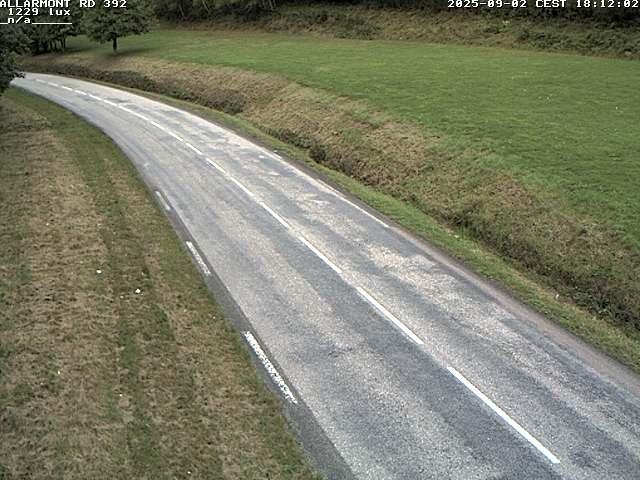 <h2>Webcam à Allarmont dans les Vosges, sur la RD392</h2>