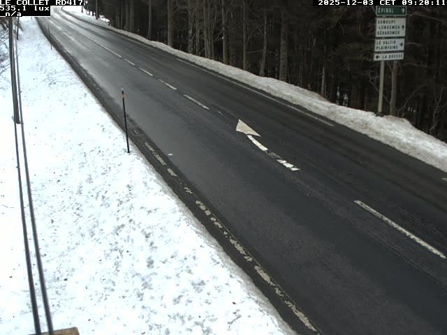 <h2>Caméra du Collet sur la route de Colmar (D417)</h2>