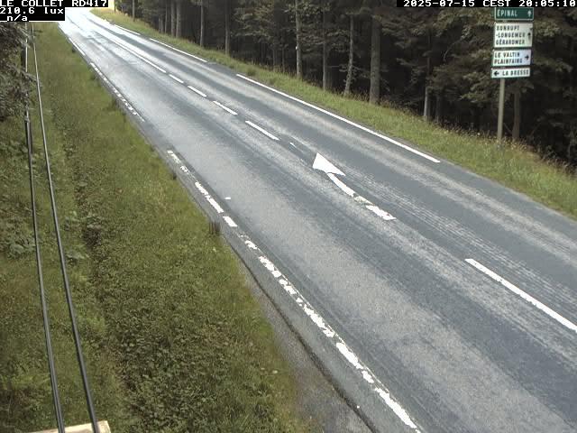 Caméra du Collet sur la route de Colmar (D417)