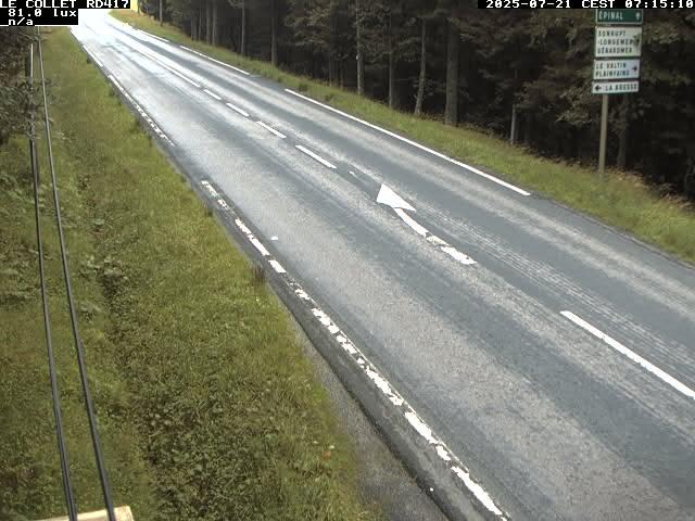 Caméra du Collet sur la route de Colmar (D417)