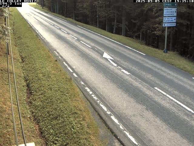 Caméra du Collet sur la route de Colmar (D417)