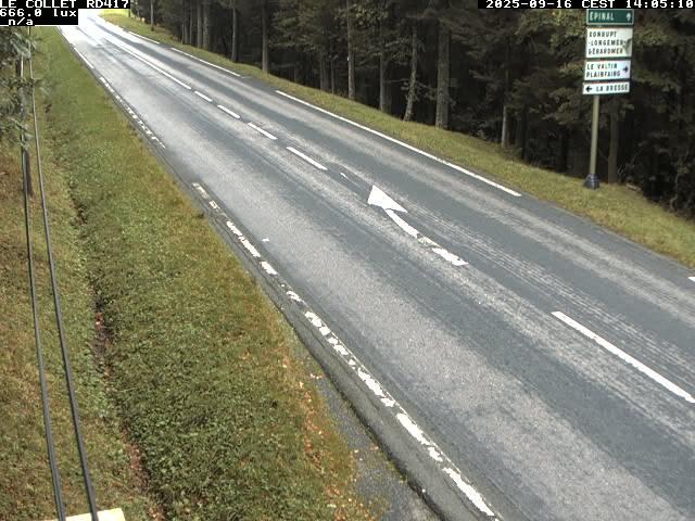 Caméra du Collet sur la route de Colmar (D417)