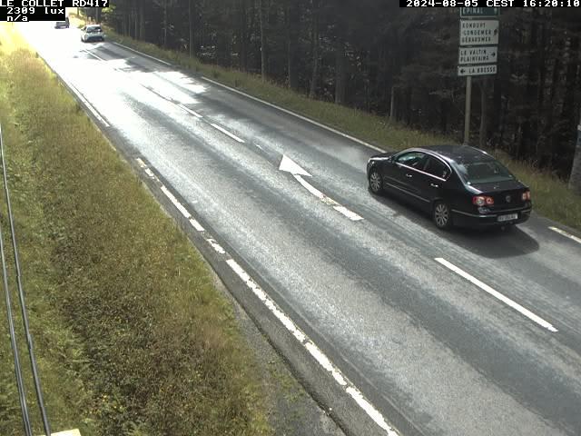 Caméra du Collet sur la route de Colmar (D417)