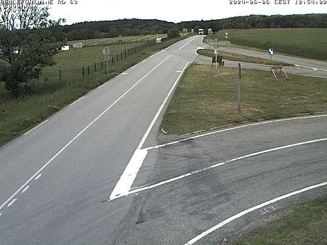 <h2>Webcam à Bellefontaine dans les Vosges à 552 mètres d'altitude sur la D63, à la jonction avec la D20A</h2>