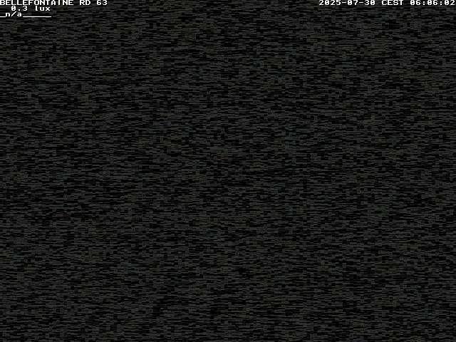 Webcam à Bellefontaine dans les Vosges à 552 mètres d'altitude sur la D63, à la jonction avec la D20A