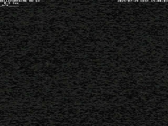 Webcam à Bellefontaine dans les Vosges à 552 mètres d'altitude sur la D63, à la jonction avec la D20A