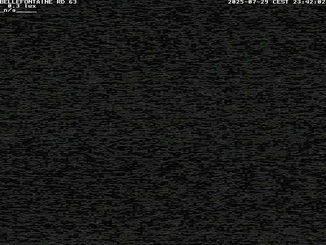 Webcam à Bellefontaine dans les Vosges à 552 mètres d'altitude sur la D63, à la jonction avec la D20A