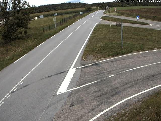 Webcam à Bellefontaine dans les Vosges à 552 mètres d'altitude sur la D63, à la jonction avec la D20A