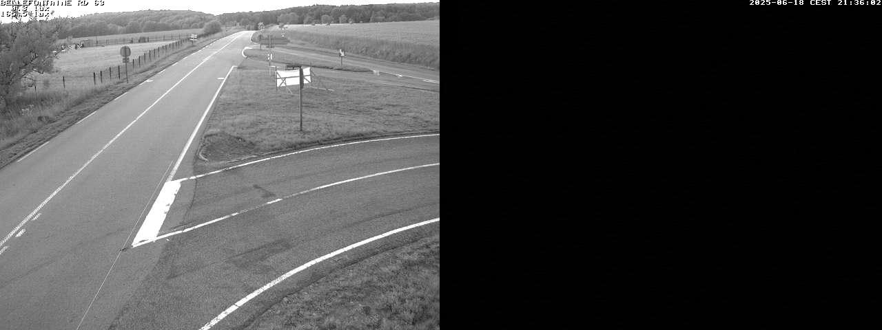 <h2>Webcam à Bellefontaine dans les Vosges à 552 mètres d'altitude sur la D63, à la jonction avec la D20A</h2>