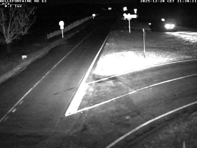 <h2>Webcam à Bellefontaine dans les Vosges à 552 mètres d'altitude sur la D63, à la jonction avec la D20A</h2>
