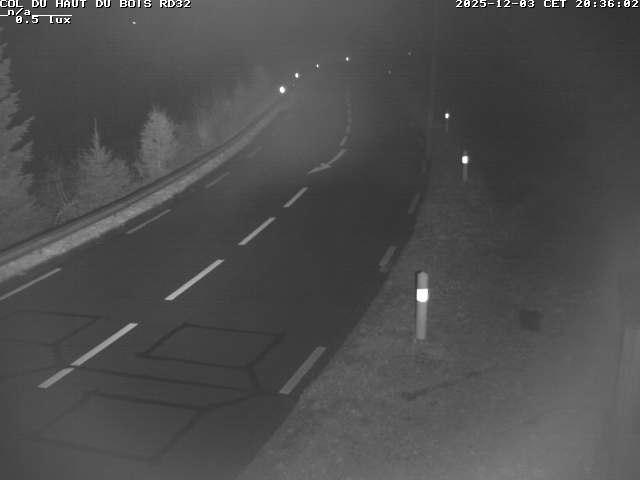<h2>Webcam à 406 mètres d'altitude au niveau du col du haut du bois sur la RD32</h2>