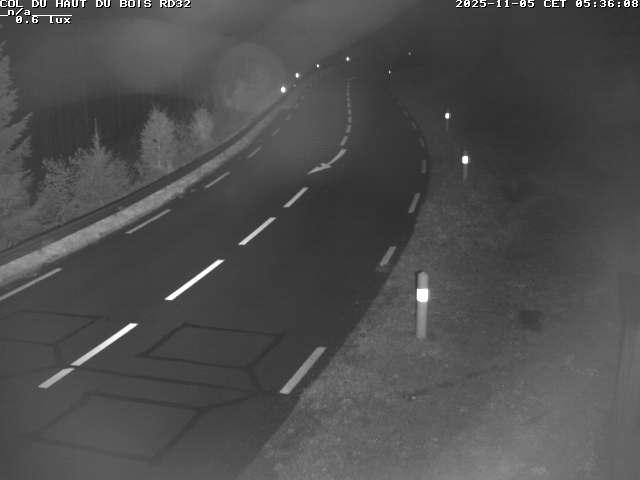 <h2>Webcam à 406 mètres d'altitude au niveau du col du haut du bois sur la RD32</h2>