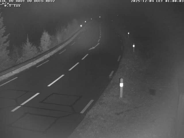 <h2>Webcam à 406 mètres d'altitude au niveau du col du haut du bois sur la RD32</h2>