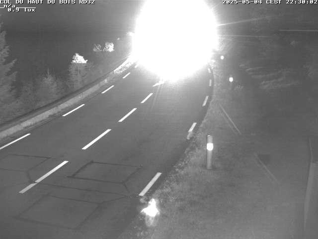 Webcam à 406 mètres d'altitude au niveau du col du haut du bois sur la RD32