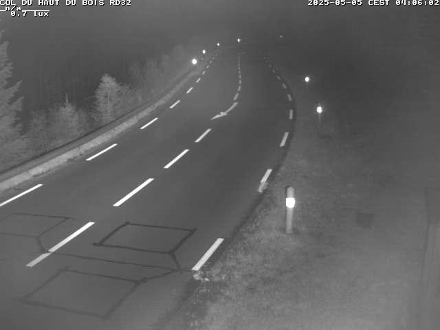 Webcam à 406 mètres d'altitude au niveau du col du haut du bois sur la RD32