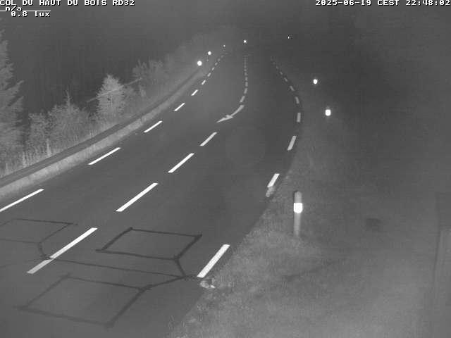 Webcam à 406 mètres d'altitude au niveau du col du haut du bois sur la RD32
