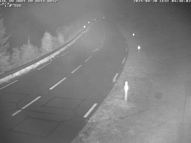 Webcam à 406 mètres d'altitude au niveau du col du haut du bois sur la RD32