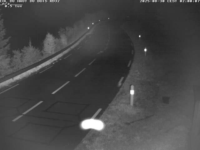 Webcam à 406 mètres d'altitude au niveau du col du haut du bois sur la RD32
