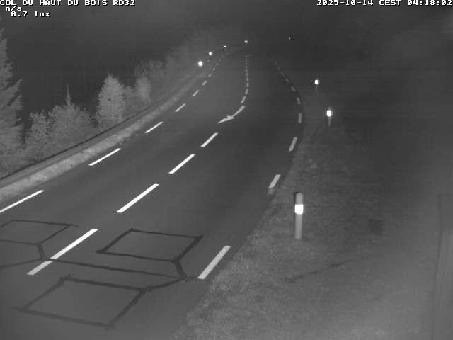 Webcam à 406 mètres d'altitude au niveau du col du haut du bois sur la RD32