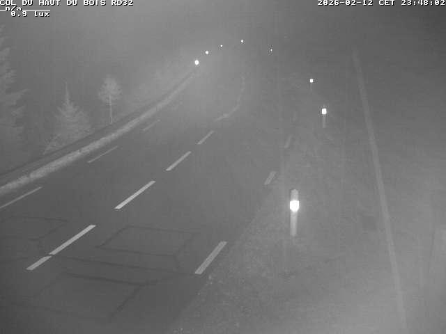 <h2>Webcam à 406 mètres d'altitude au niveau du col du haut du bois sur la RD32</h2>