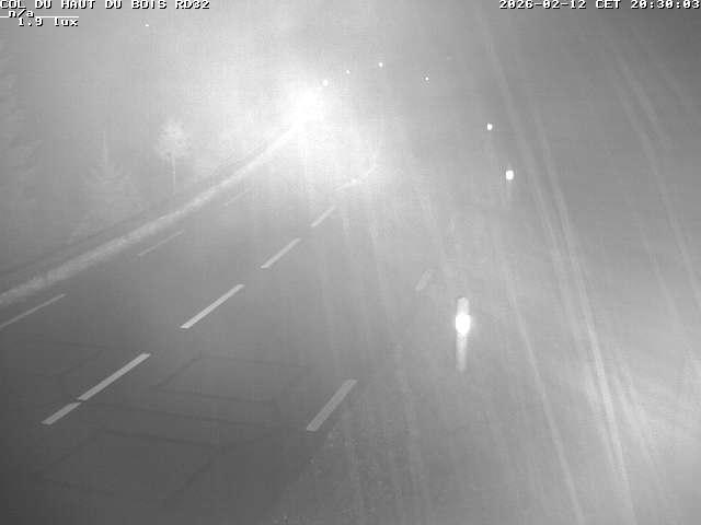 <h2>Webcam à 406 mètres d'altitude au niveau du col du haut du bois sur la RD32</h2>