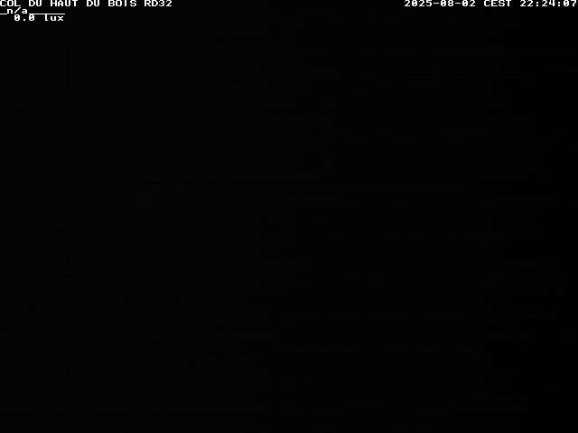 Webcam à 406 mètres d'altitude au niveau du col du haut du bois sur la RD32
