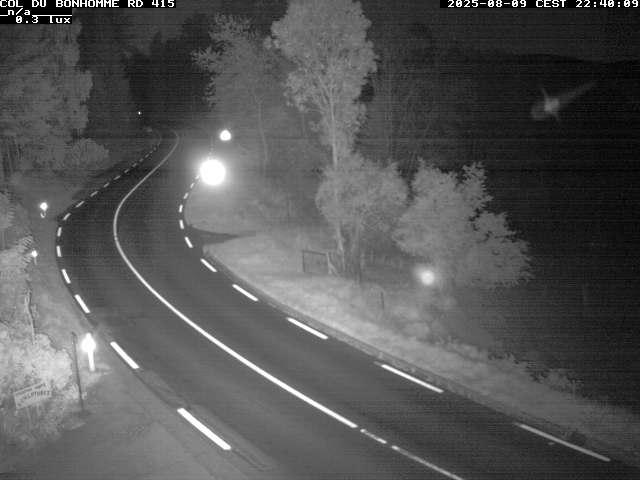 Caméra à proximité du col du Bonhomme sur la D415 à Plainfaing vers l'Alsace