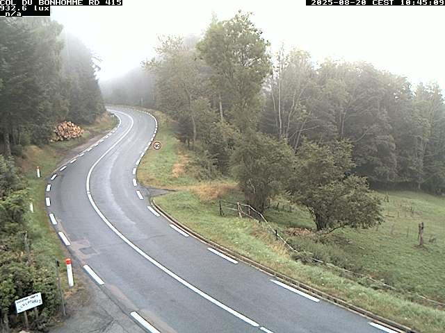 <h2>Caméra à proximité du col du Bonhomme sur la D415 à Plainfaing vers l'Alsace</h2>