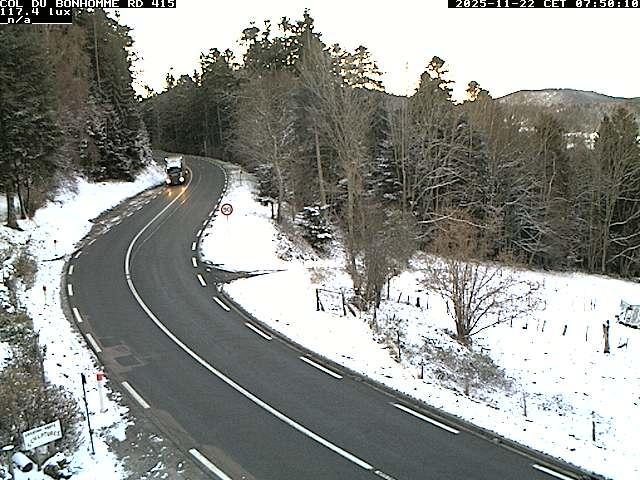 <h2>Caméra à proximité du col du Bonhomme sur la D415 à Plainfaing vers l'Alsace</h2>