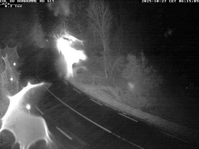 Caméra à proximité du col du Bonhomme sur la D415 à Plainfaing vers l'Alsace