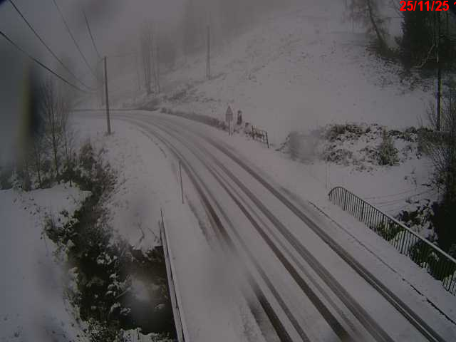 Webcam en haut du col d'Oderen sur la D43 à 830 mètres d'altitude dans les Vosges