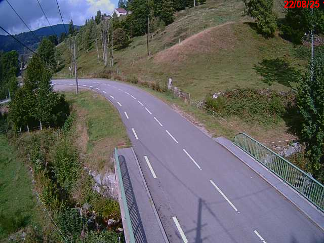 <h2>Webcam en haut du col d'Oderen sur la D43 à 830 mètres d'altitude dans les Vosges</h2>
