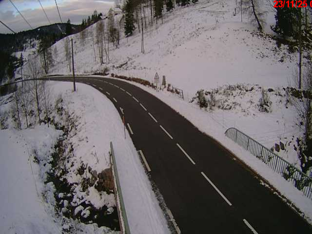 <h2>Webcam en haut du col d'Oderen sur la D43 à 830 mètres d'altitude dans les Vosges</h2>