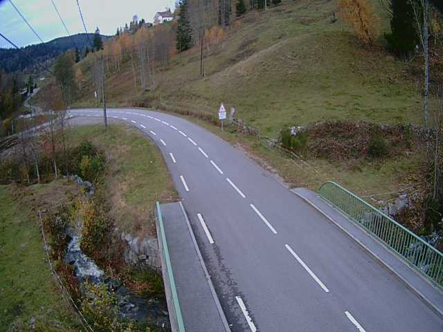 <h2>Webcam en haut du col d'Oderen sur la D43 à 830 mètres d'altitude dans les Vosges</h2>