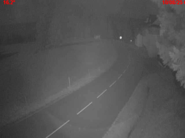 Webcam en haut du col du Ballon d'Alsace sur la D465 à 1075 mètres d'altitude dans les Vosges