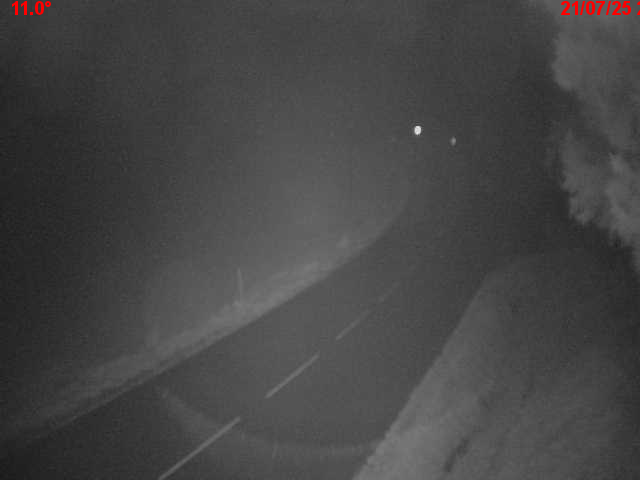 Webcam en haut du col du Ballon d'Alsace sur la D465 à 1075 mètres d'altitude dans les Vosges