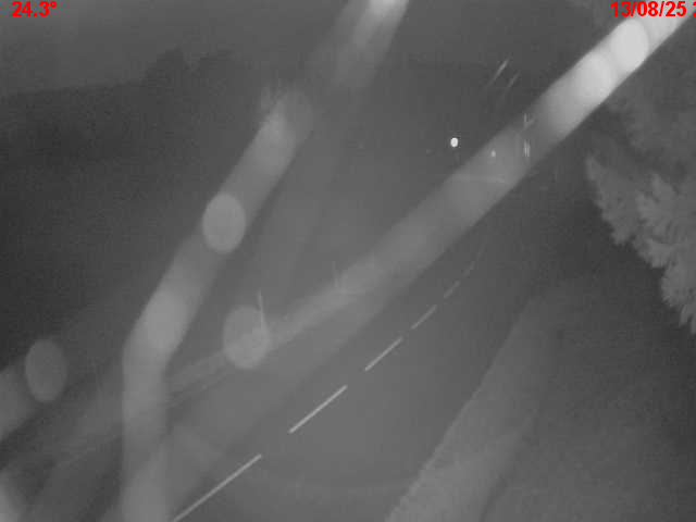 Webcam en haut du col du Ballon d'Alsace sur la D465 à 1075 mètres d'altitude dans les Vosges
