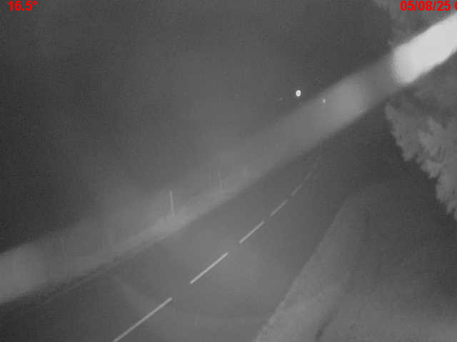 Webcam en haut du col du Ballon d'Alsace sur la D465 à 1075 mètres d'altitude dans les Vosges