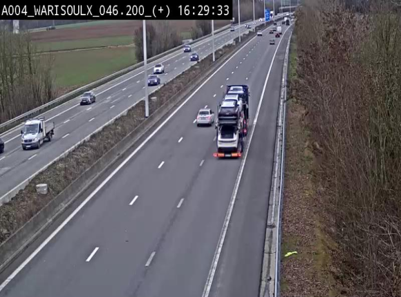 Webcam autoroute Belgique - Warissoulx - E411 - BK 46.2