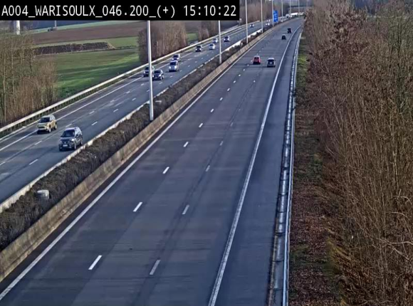 Webcam autoroute Belgique - Warissoulx - E411 - BK 46.2