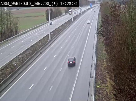 Webcam autoroute Belgique - Warissoulx - E411 - BK 46.2