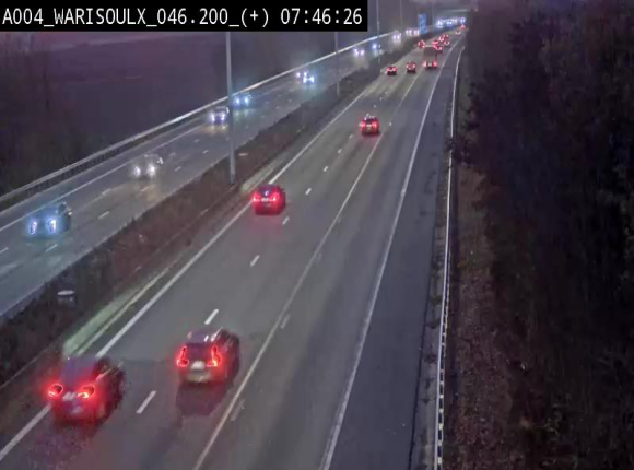 Webcam autoroute Belgique - Warissoulx - E411 - BK 46.2