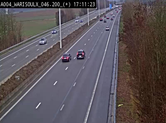 Webcam autoroute Belgique - Warissoulx - E411 - BK 46.2