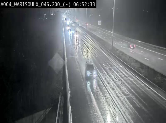 <h2>Webcam sur l'E411 à proximité de la jonction avec l'E42 à Warisoulx. Vue orientée vers le nord</h2>