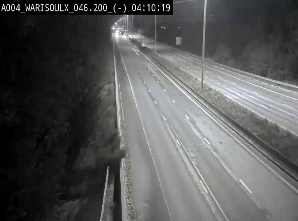<h2>Webcam sur l'E411 à proximité de la jonction avec l'E42 à Warisoulx. Vue orientée vers le nord</h2>